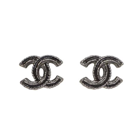 chanel earings black rocks